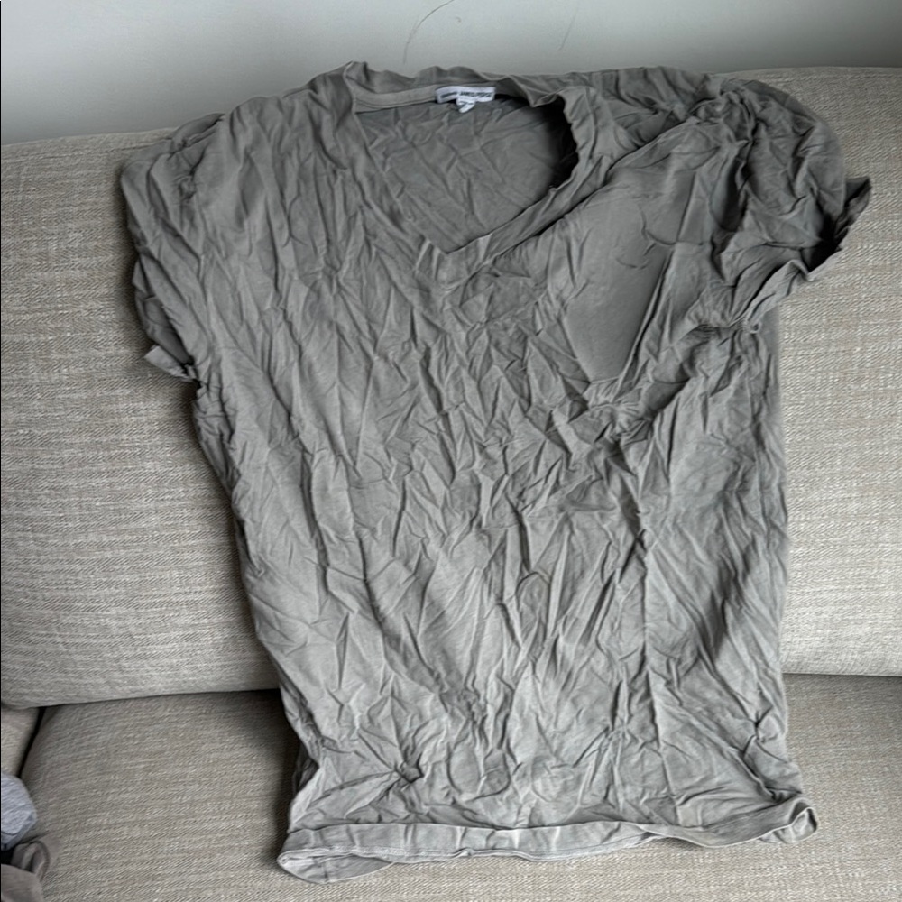 Gray V-Neck T-Shirt